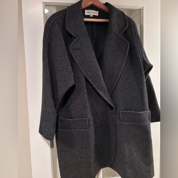 Kristen Blake Jackets & Blazers - Heather black coat. Size 10
